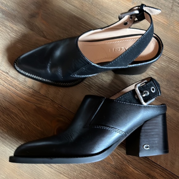 Like New Coach Black Mules size 6.5 - Picture 2 of 5